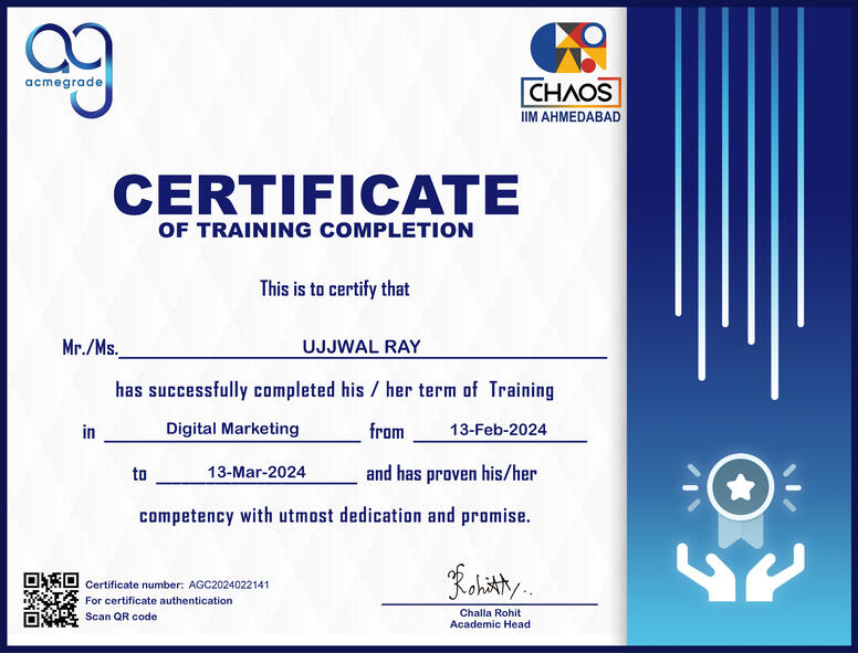 Digital Marketing Certificate
