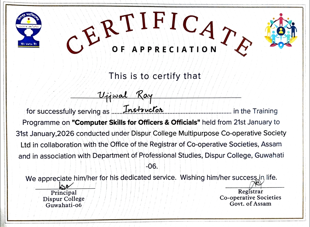 Instructor Certificate